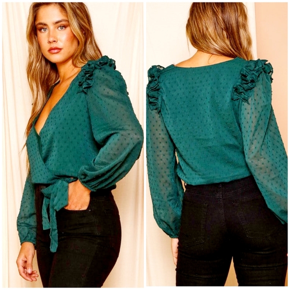 Peach Love California Tops - PEACH LOVE CALIFORNIA Boho Chic Long Sleeves Top